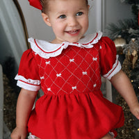 Scarlett Handsmocked Romper * Pre-Order October