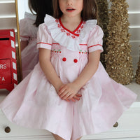 Merry Cherry Handsmocked Dress* Pre-order October