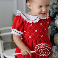 Scarlett Handsmocked Romper * Pre-Order October