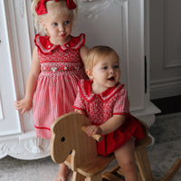 Jolly Gingham Romper * Pre-Order October