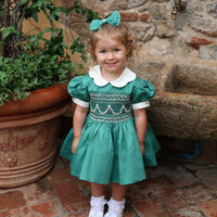 Enchanted Forest Handsmocked Dress