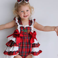 Classic Tartan & Lace Holiday Hair Bow * Pre-Order September