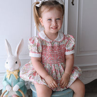 Garden Party Handsmocked Romper