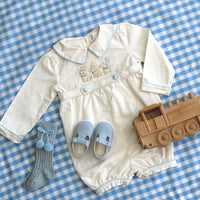 Little Bunnies Linen Romper * Pre Order