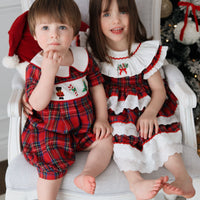 Classic Tartan Nutcracker Romper * Pre-Order September