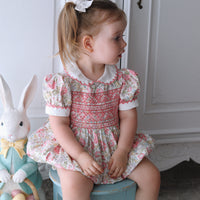 Garden Party Handsmocked Romper