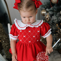 Scarlett Handsmocked Romper * Pre-Order October