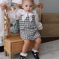Giselle Tweed Dress- Charcoal