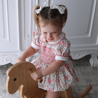 Garden Party Handsmocked Romper