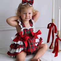 Classic Tartan Ruffle Romper * Pre-Order September