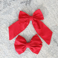 Holiday Hair Bow- Red *Pre-Order October