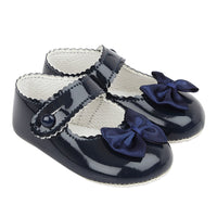 Minnie Pram Shoes- Navy Patent