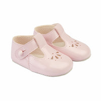 Emily Pram Shoes- Pink Patent