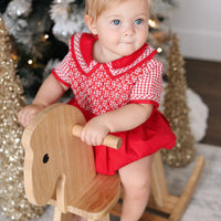 Jolly Gingham Romper * Pre-Order October