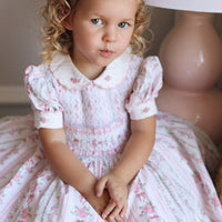 Little Bunny Blossom Handsmocked Dress * Pre Order