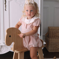 Alora Velvet Puff Sleeve Romper