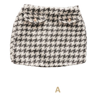 Giselle Tweed Skirt- Charcoal