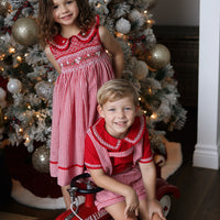 Holly Jolly Gingham Dress * Pre-Order October