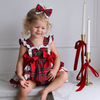 Classic Tartan Ruffle Romper * Pre-Order September