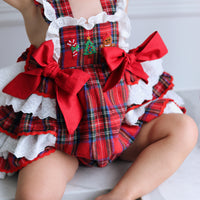 Classic Tartan Ruffle Romper * Pre-Order September