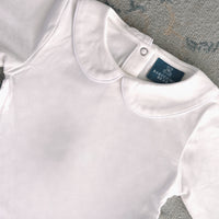 Round Piped Collar Bodysuit- Long Sleeve
