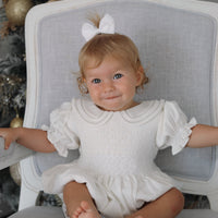 Alaska Handsmocked Linen Romper *Pre Order October