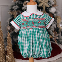 Mistletoe Gingham Romper