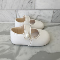 Madison Pram Shoes- White