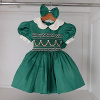 Enchanted Forest Handsmocked Dress