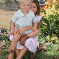 George Handsmocked Romper