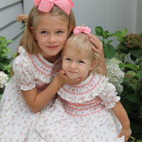 Emilie Rosebud Handsmocked Dress