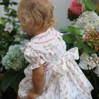 Emilie Rosebud Handsmocked Dress