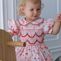 Bunnies and Bows Handsmocked Dress
