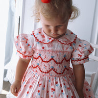 Bunnies and Bows Handsmocked Dress