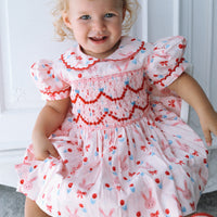 Bunnies and Bows Handsmocked Dress
