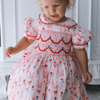 Bunnies and Bows Handsmocked Dress