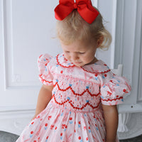 Bunnies and Bows Handsmocked Dress