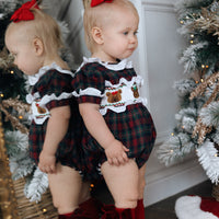 Teddy Tartan Ruffle Romper