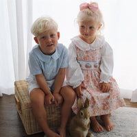 Carter Gingham Buster Suit- Baby Blue Gingham