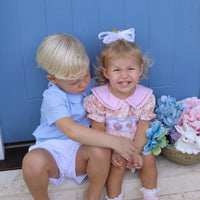 Carter Gingham Buster Suit- Baby Blue Gingham