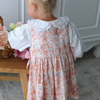 Blooming Bunnies & Baskets Handsmocked Pinafore