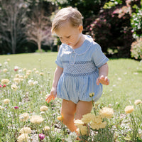 William Smocked Bubble Romper