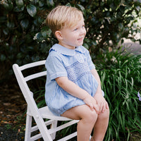 William Smocked Bubble Romper