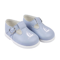 Sail Away Hard Sole Shoes- Sky/ White