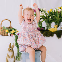 Florence Handsmocked Romper