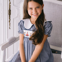 Bears and Boats Handsmocked Dress
