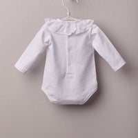 Long Sleeve Ruffle Collar Bodysuit