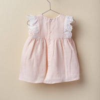 Talulah Sleeveless Organic Cotton Dress- Soft Pink