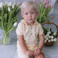 Finley Polo Sweater Set- Buttercup