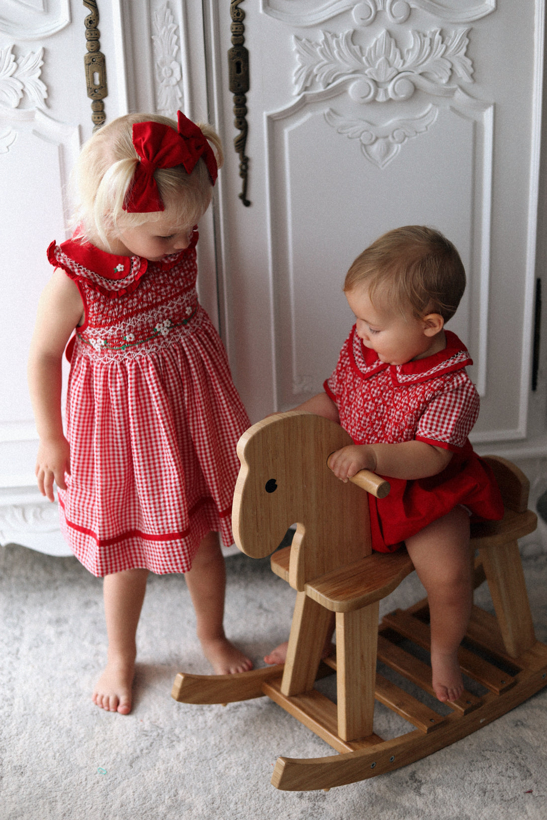 Jolly Gingham Romper * Pre-Order October
